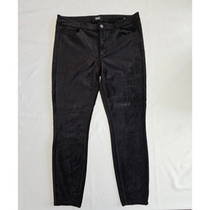 EUC PAIGE Women's Verdugo Ultra Skinny Black Velvet Jeans Pants 32
